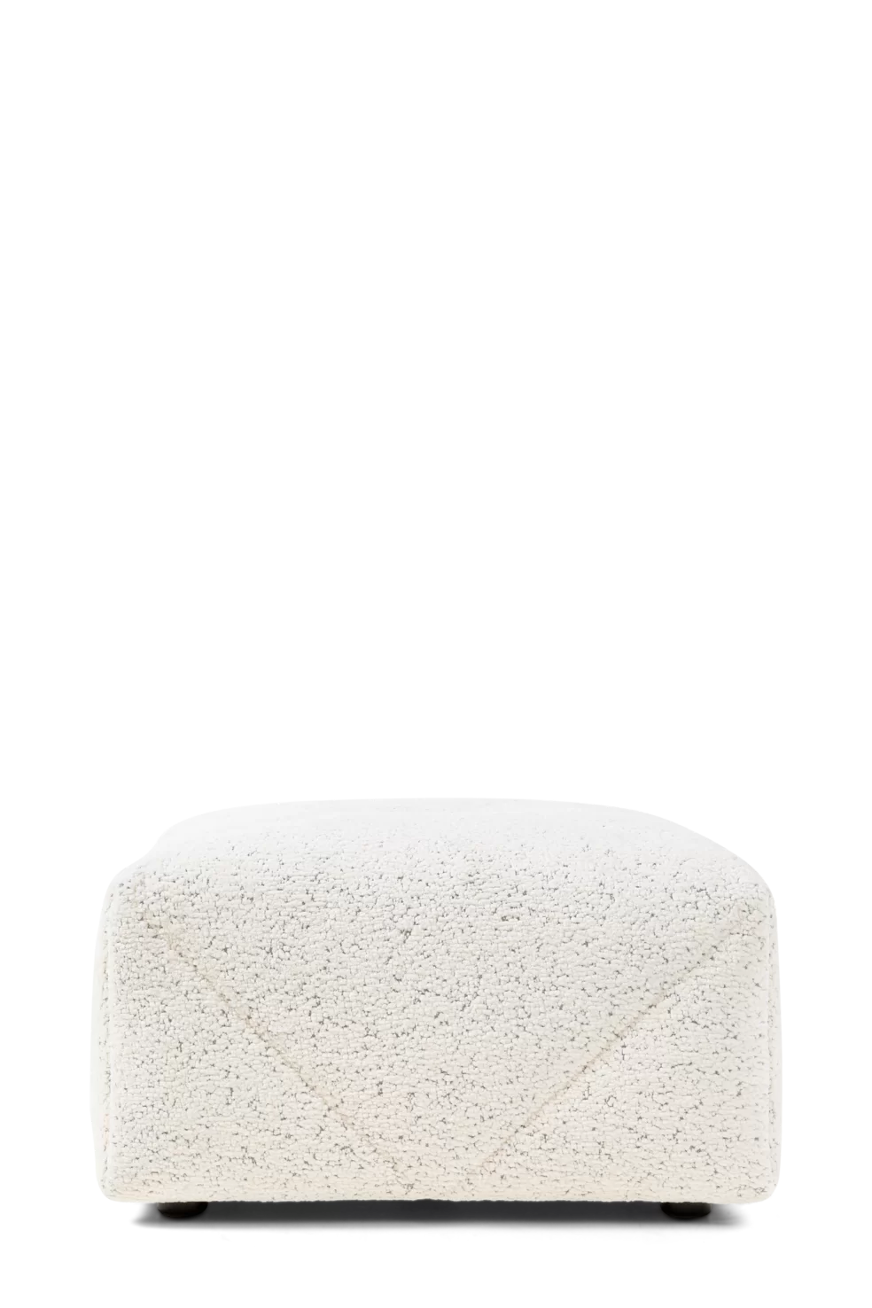 BFF footstool Dodo Pavone white front view